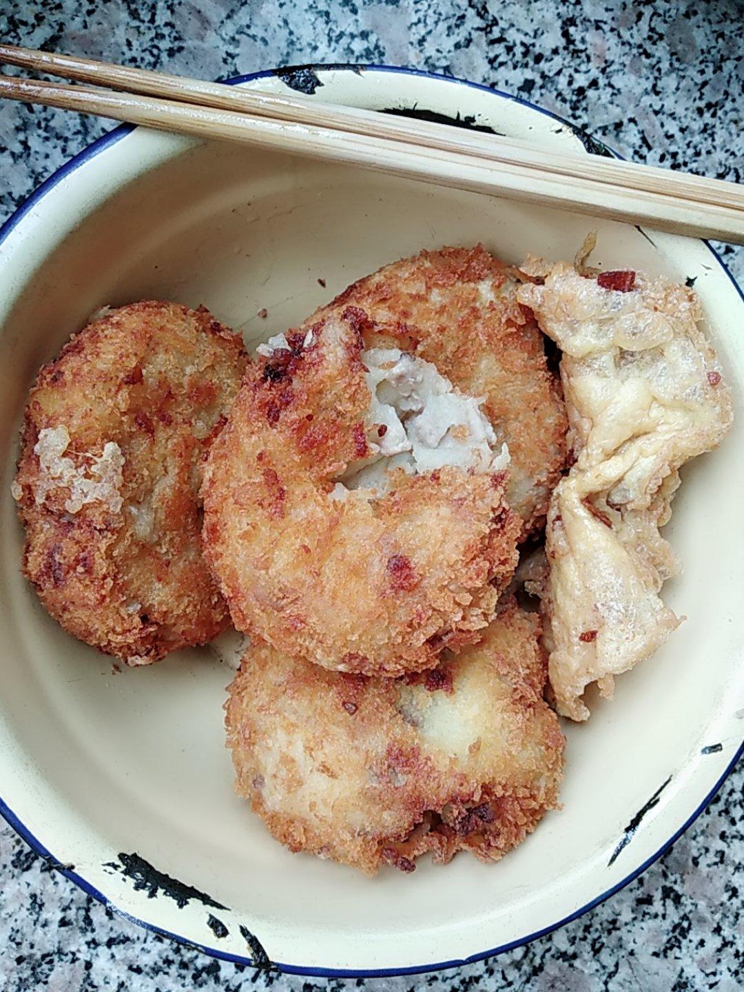 可乐饼 （肉末洋葱土豆饼）