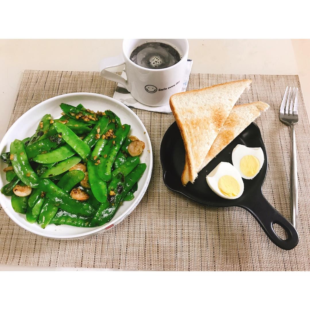荷兰豆炒虾仁