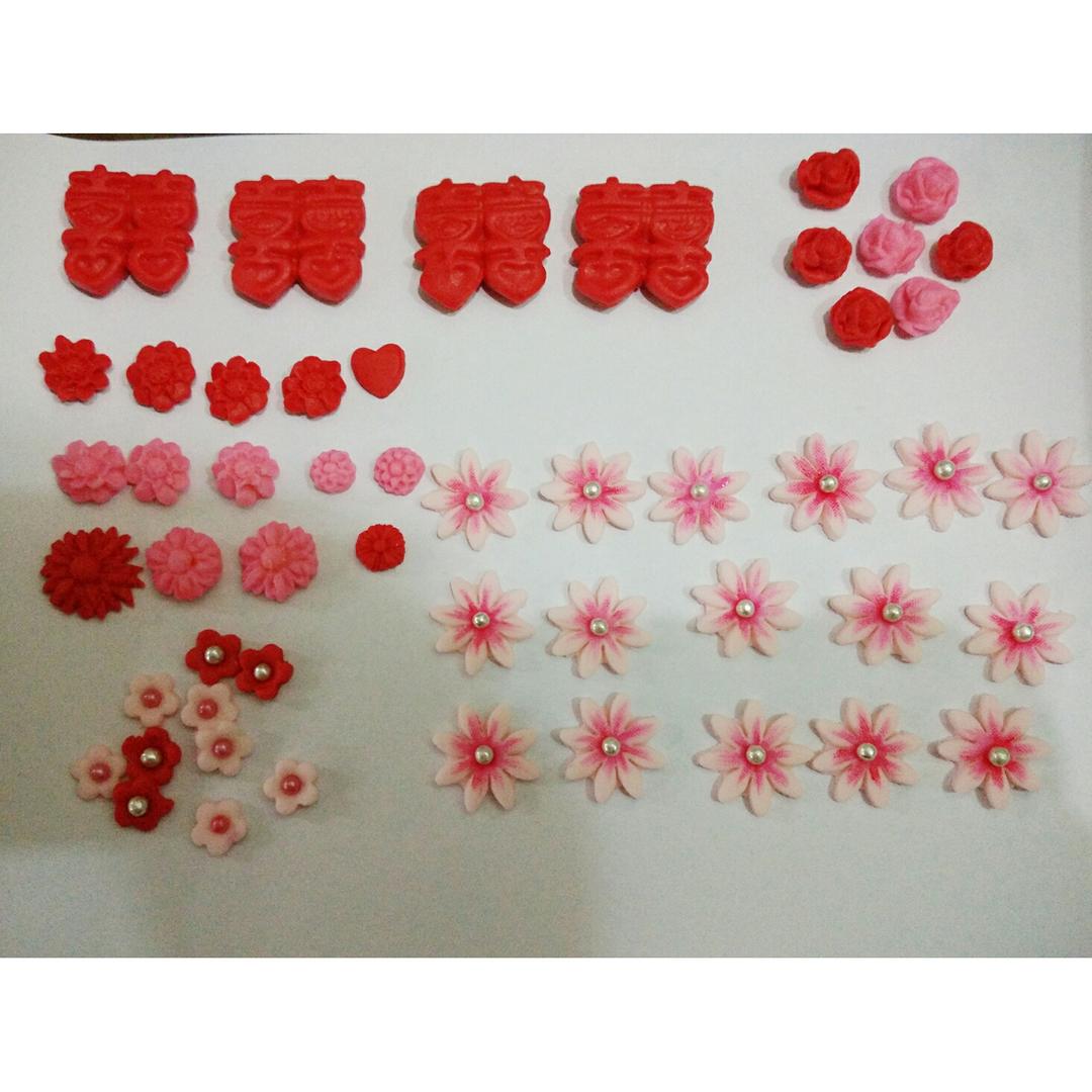 棉花糖变身美腻的翻糖樱花