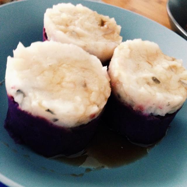 蜂蜜山药紫薯的做法