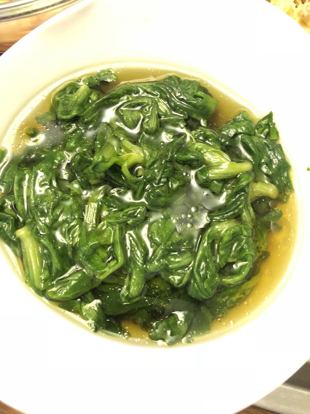 上汤蓬蒿菜的做法