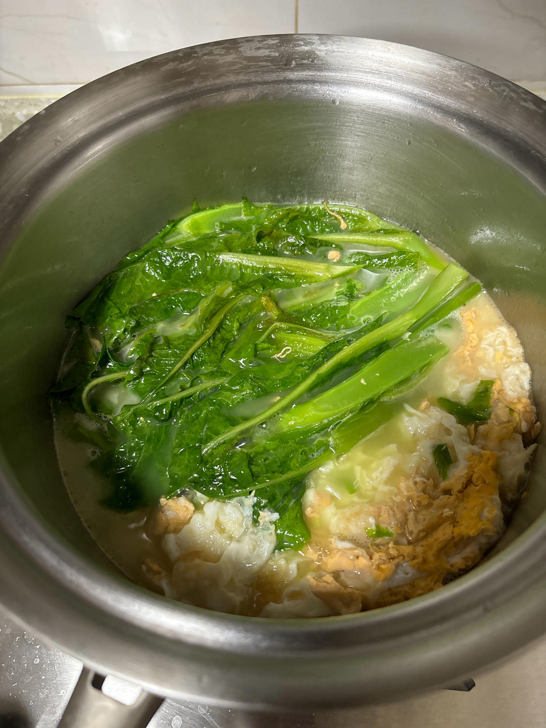 快手汤｜青菜鸡蛋汤