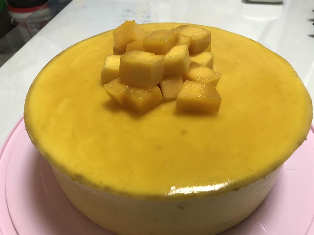 野草芒果慕斯（8寸戚风蛋糕版）🍰