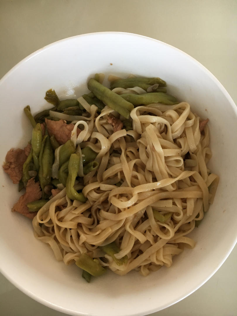 挂面版「河南豆角焖面」