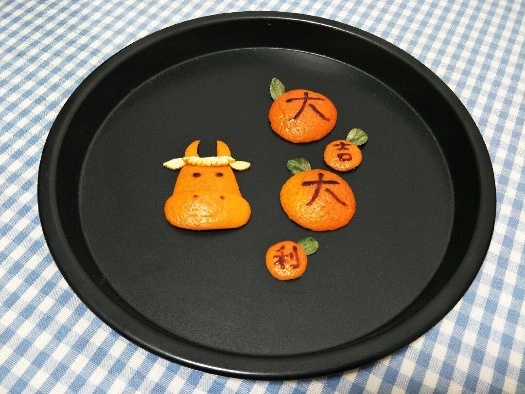 牛年大吉大利餐盘画的全部作品