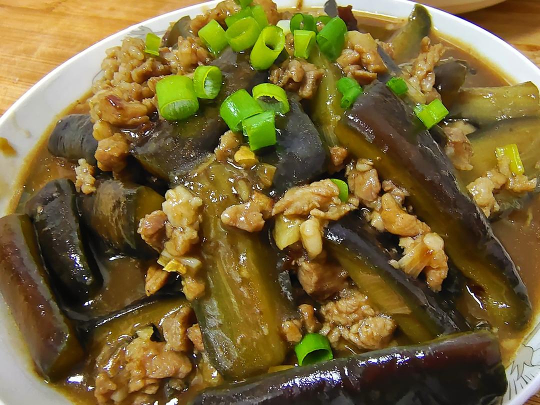 红烧肉沫茄子