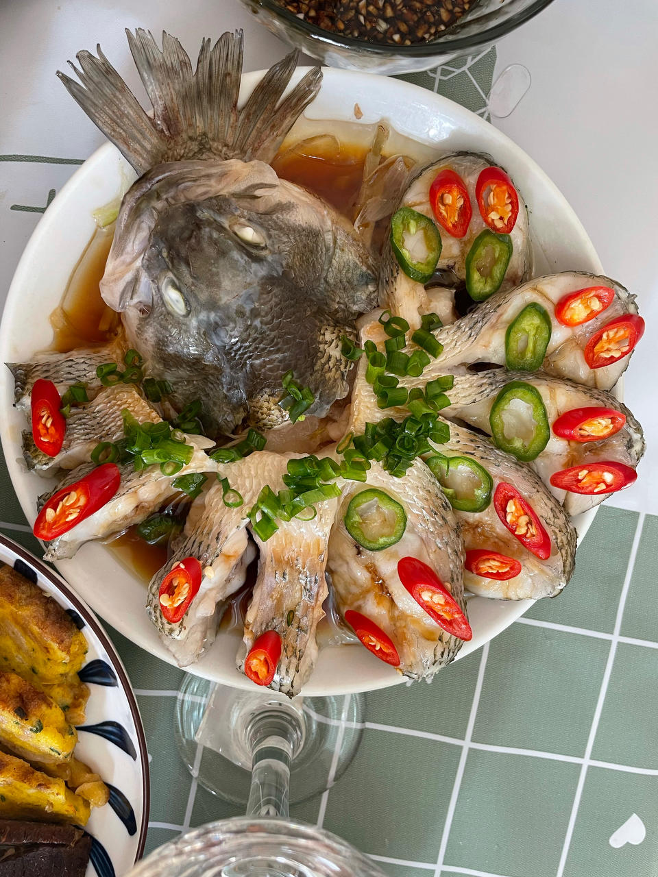 年夜饭系列之孔雀开屏清蒸鲈鱼