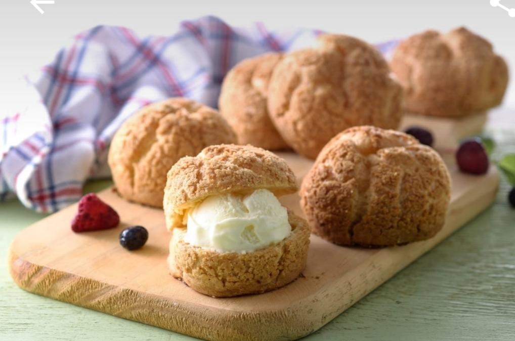 菠萝泡芙午后小确幸