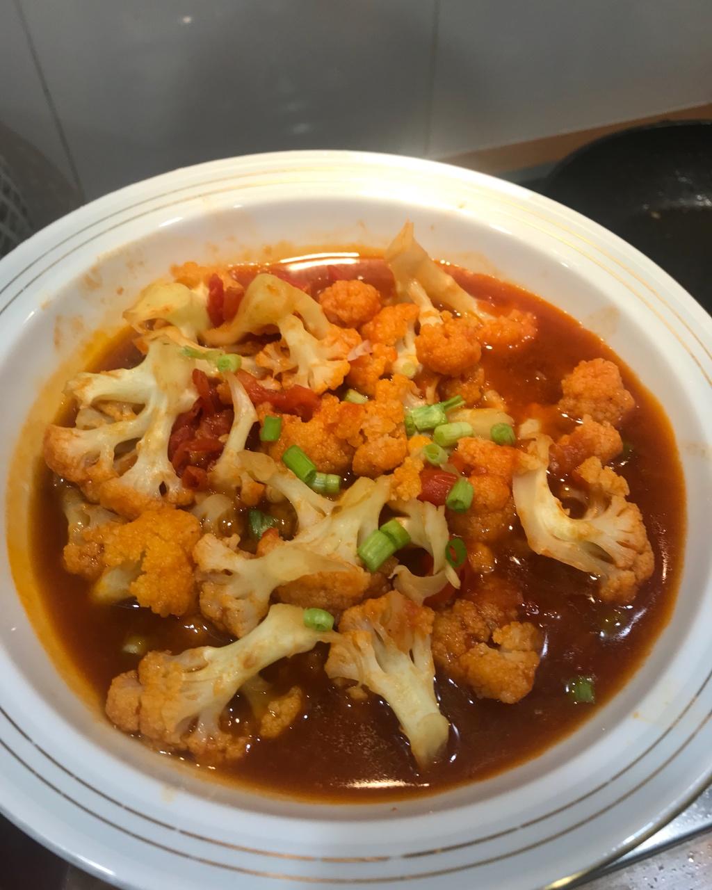西红柿炒菜花