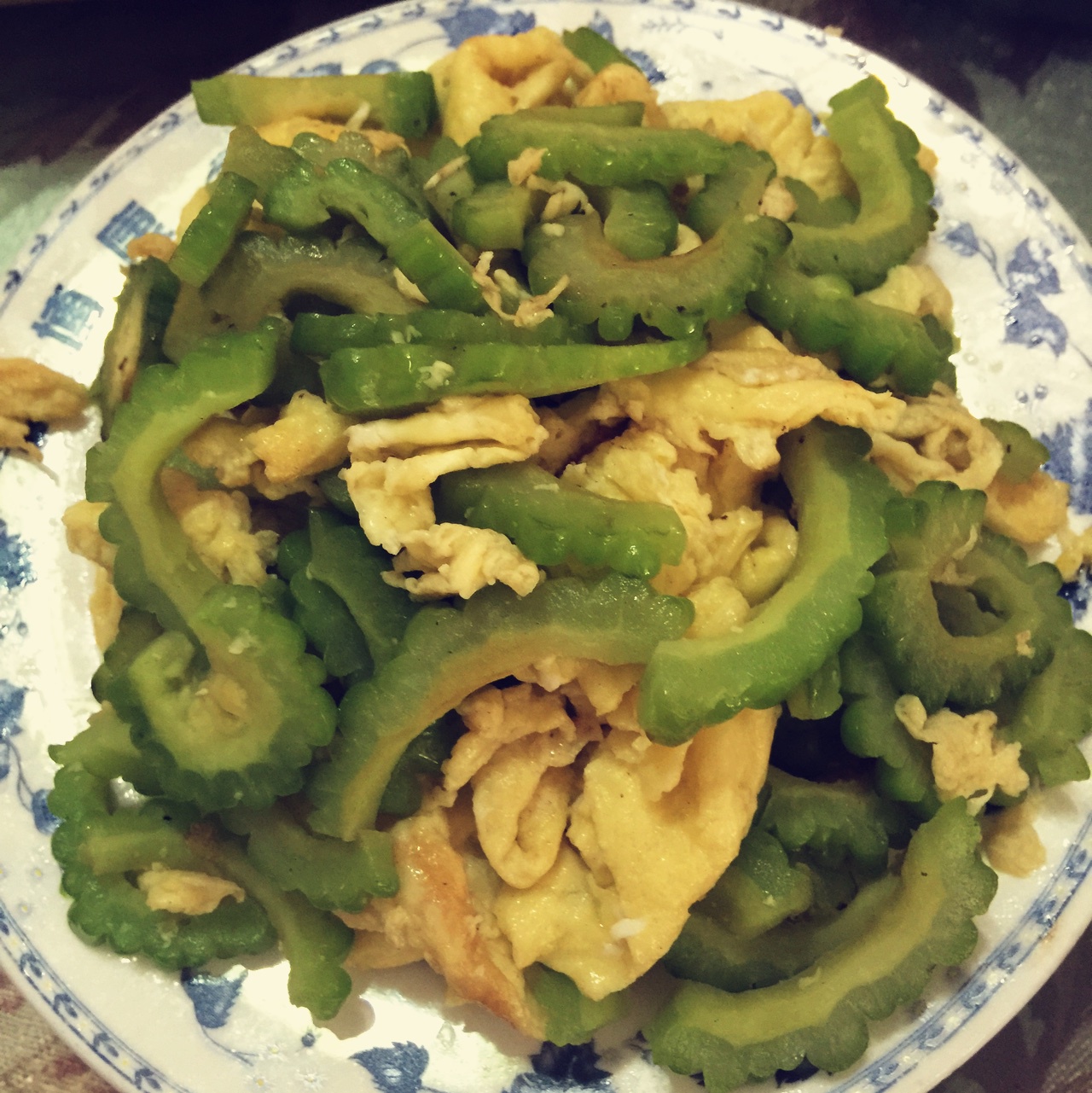 苦瓜炒蛋