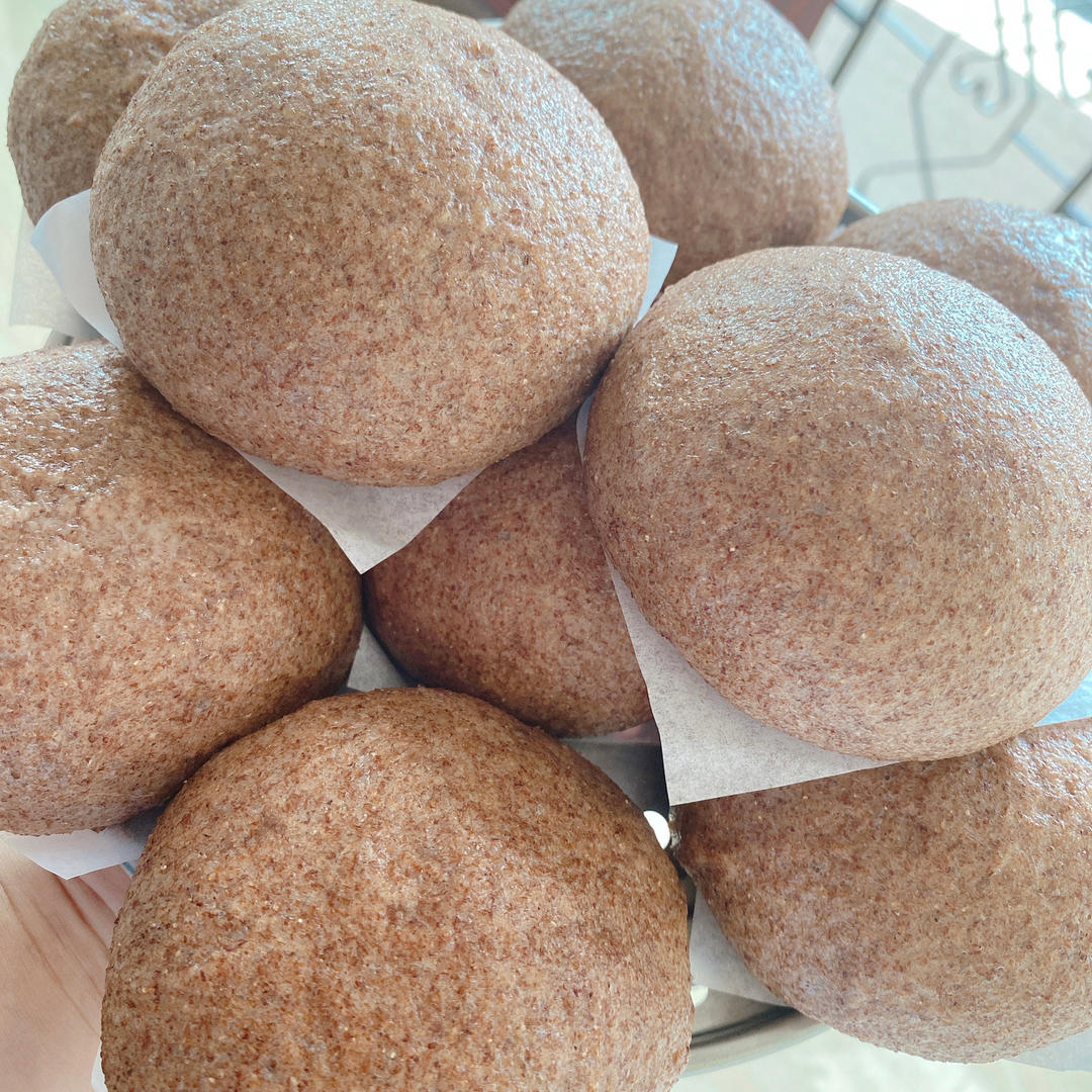 一次发酵，比面包还好吃的全麦馒头