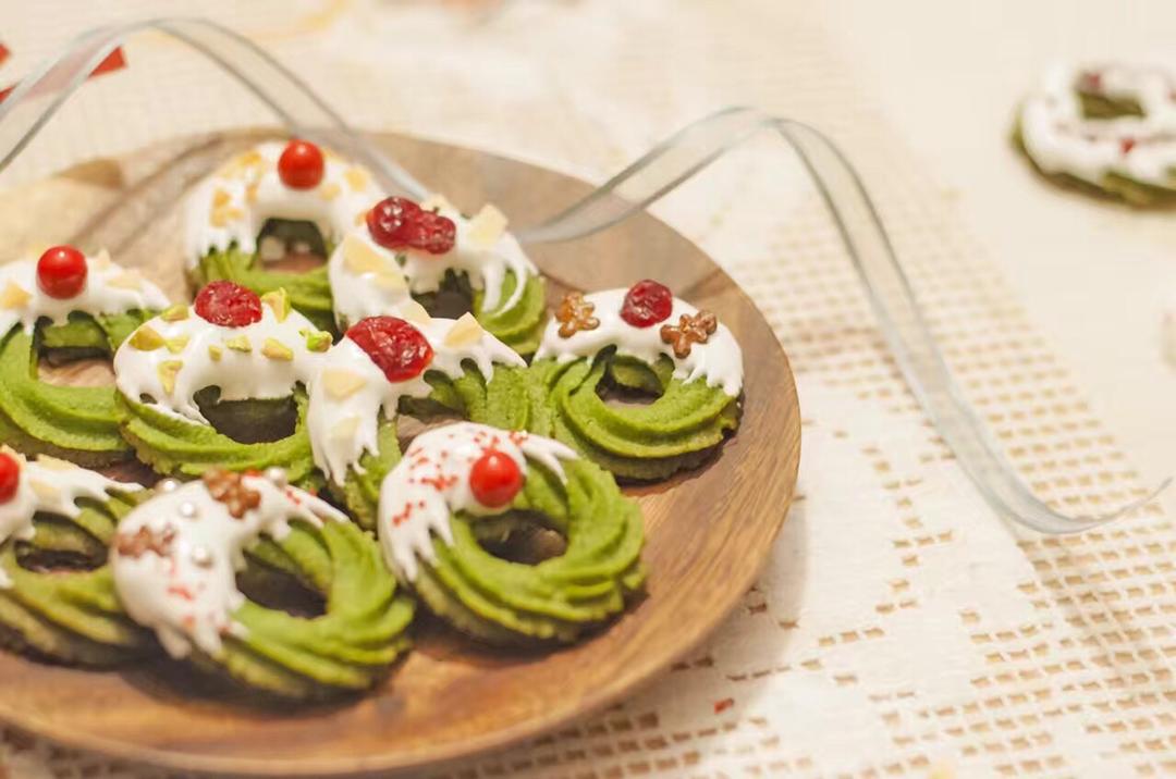 【圣诞】花环小曲奇 Christmas Wreath