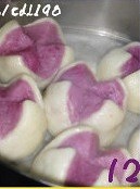 紫薯开花馒头的做法 步骤12