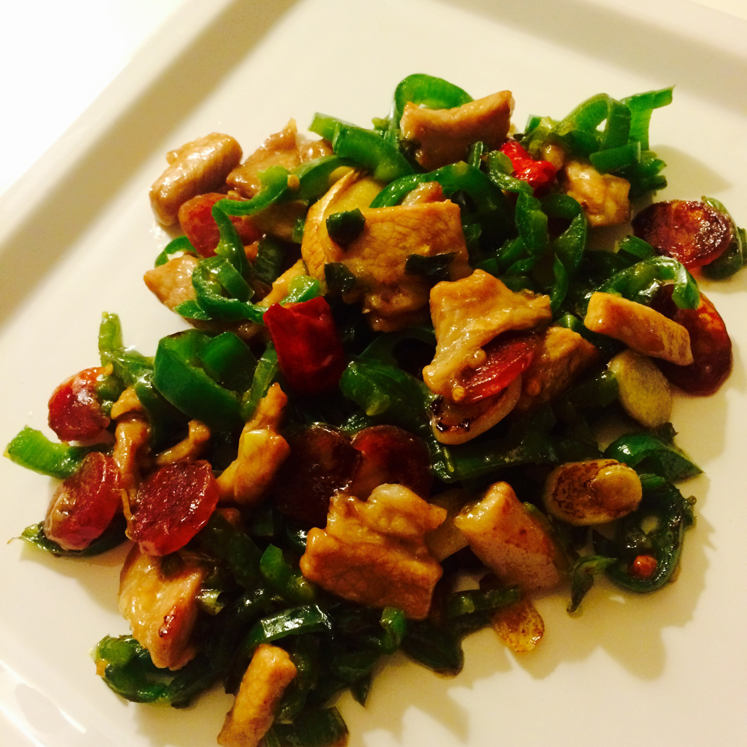 青椒炒肉丝