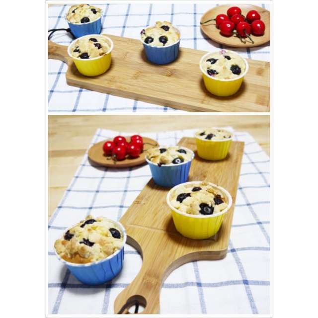 金宝顶爆浆蓝莓乳酪马芬（PH+川上文代）