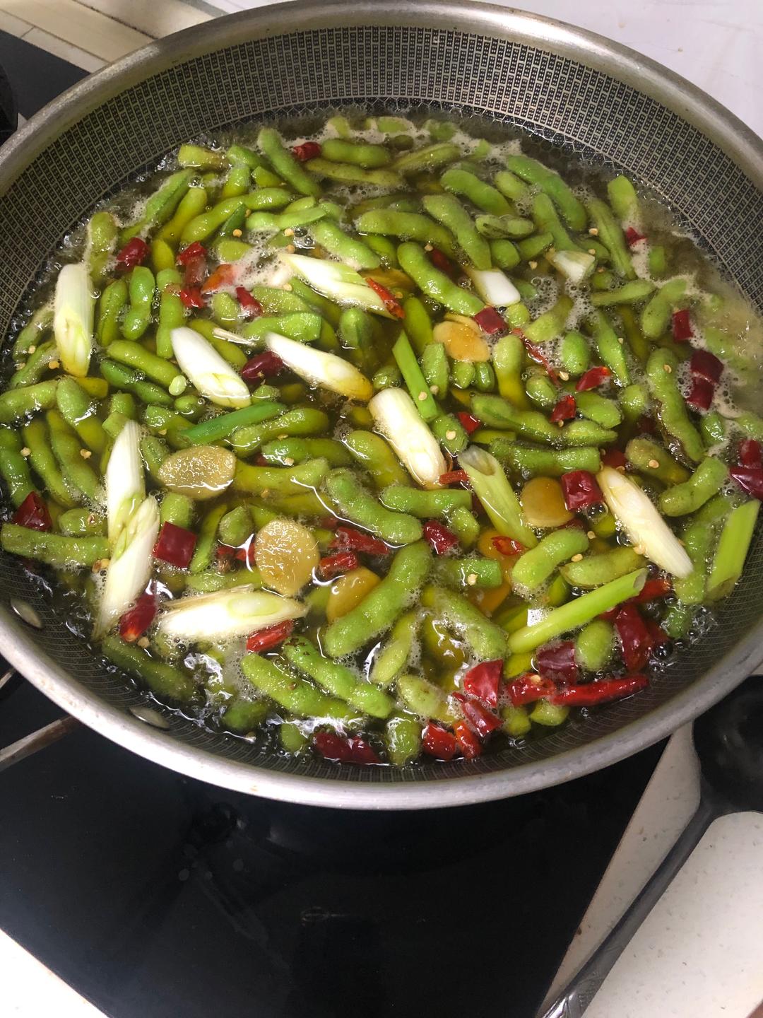 水煮毛豆的做法