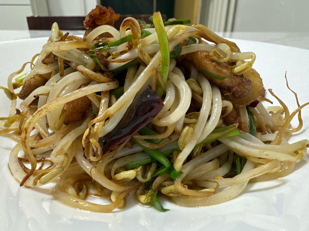 家常炒豆芽