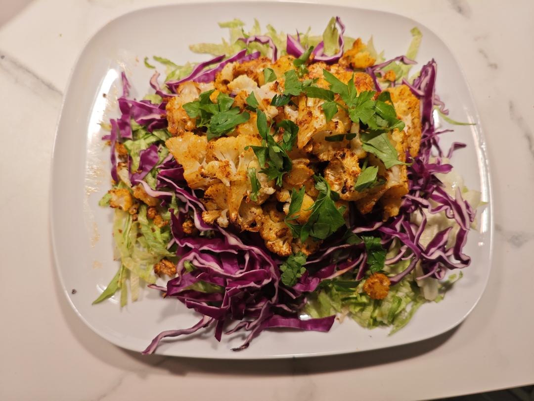 花菜塔可佐辣青柠酱 Cauliflower Tacos with Chipotle-lime Sauce