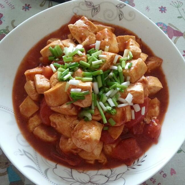 韩式甜辣酱番茄豆腐