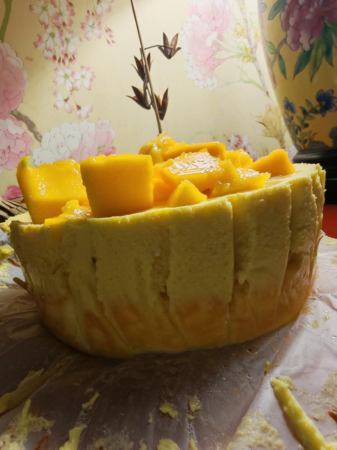 杨枝甘露巴斯克🥭浓郁丝滑一口爱上❤️～
