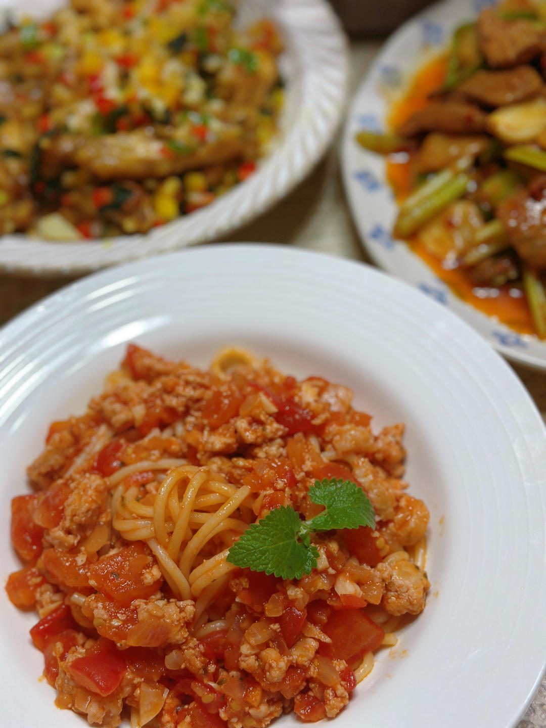 【番茄肉酱意面】