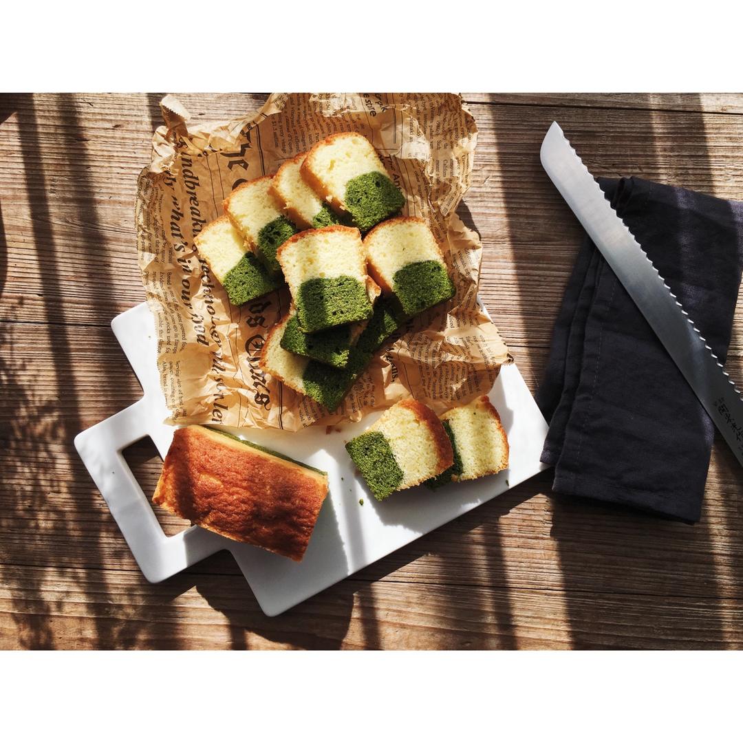 抹茶黑豆之双色磅蛋糕<熊谷裕子>