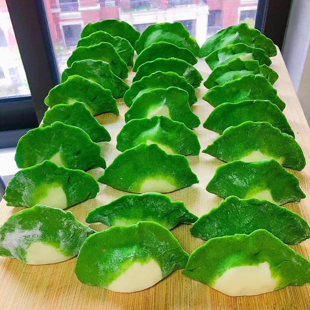 翡翠白菜饺