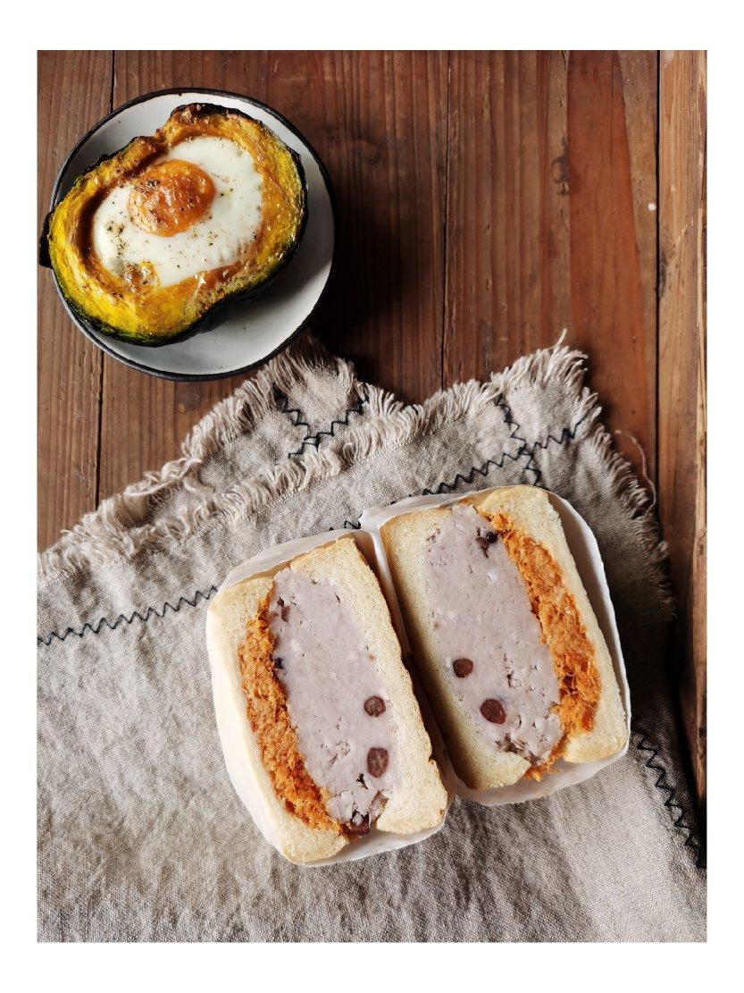 芋泥肉松三明治（快手芋泥做法）