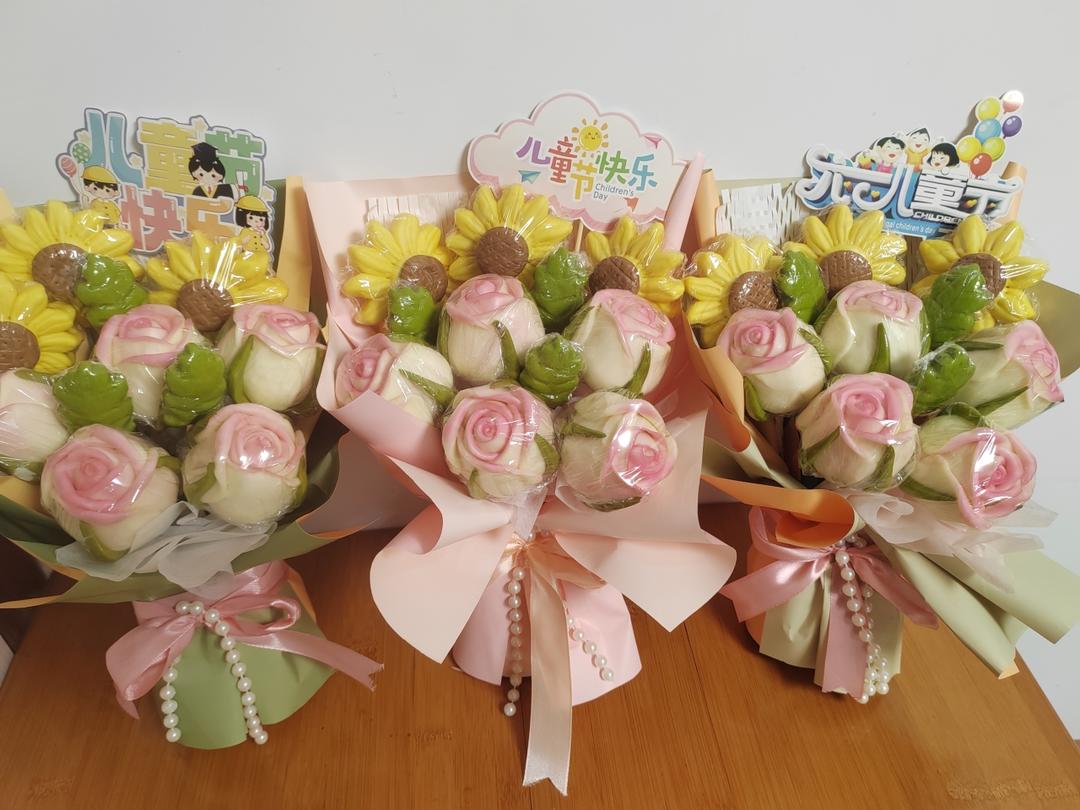 玫瑰花🌹康乃馨造型馒头