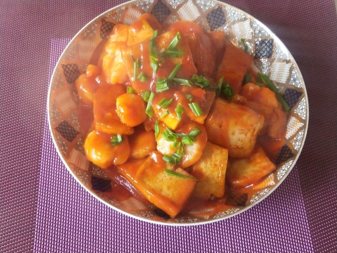 鲜虾番茄豆腐