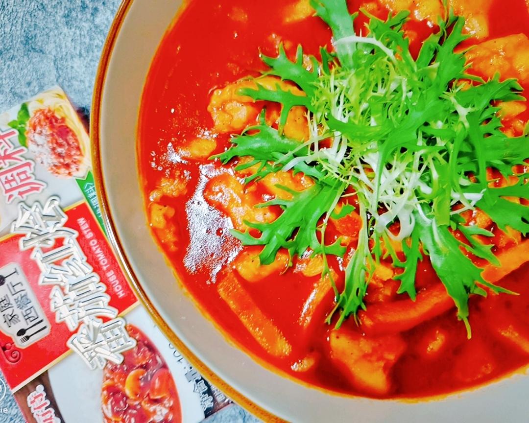 番茄红烩巴沙鱼柳的做法