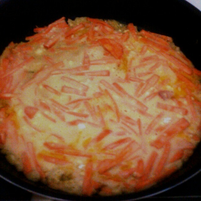 胡萝卜鸡蛋饼