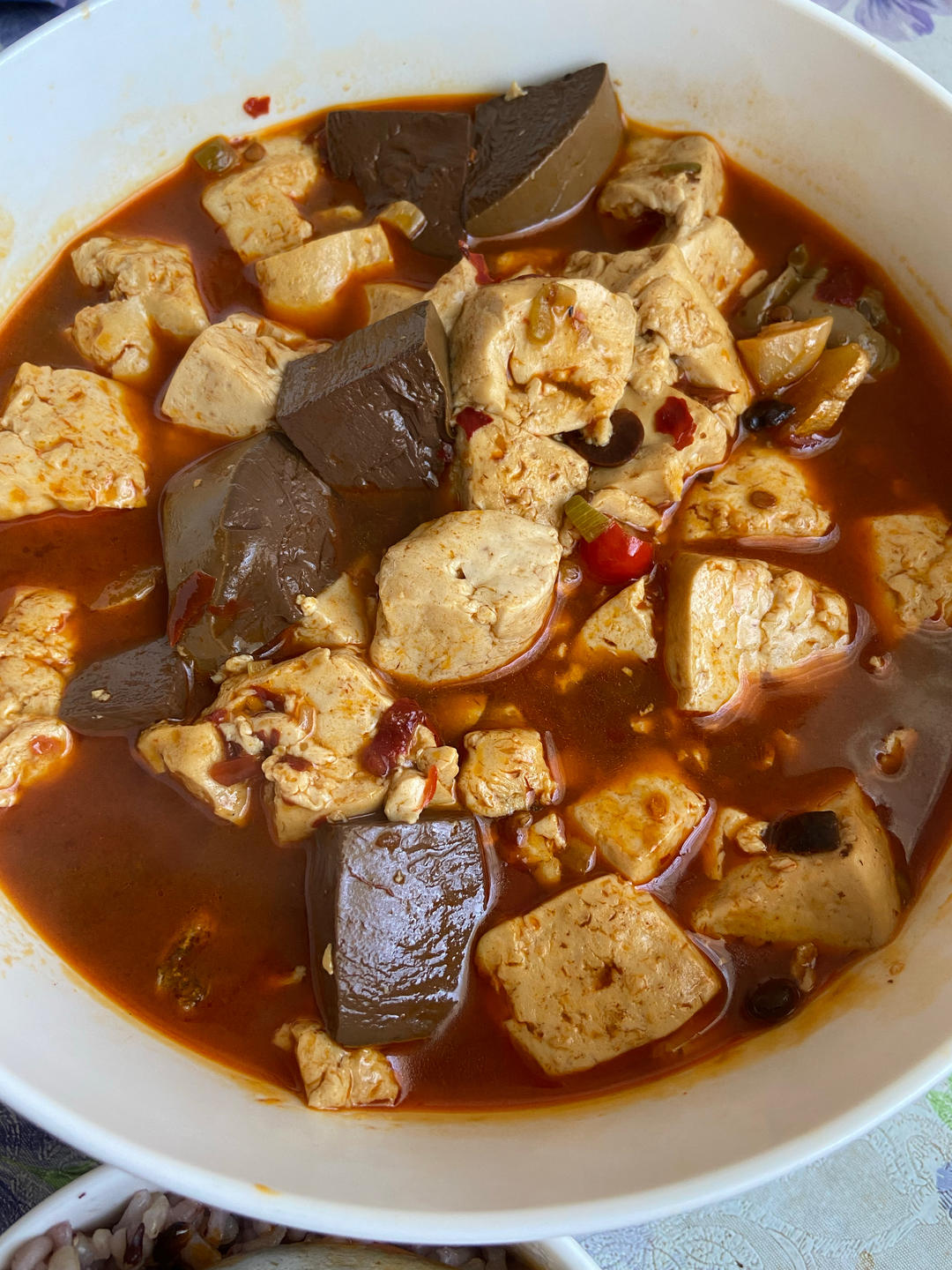 鸭血豆腐