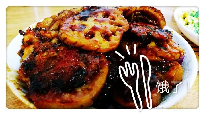堂妈小厨——秘制酱汁鲜肉藕饼