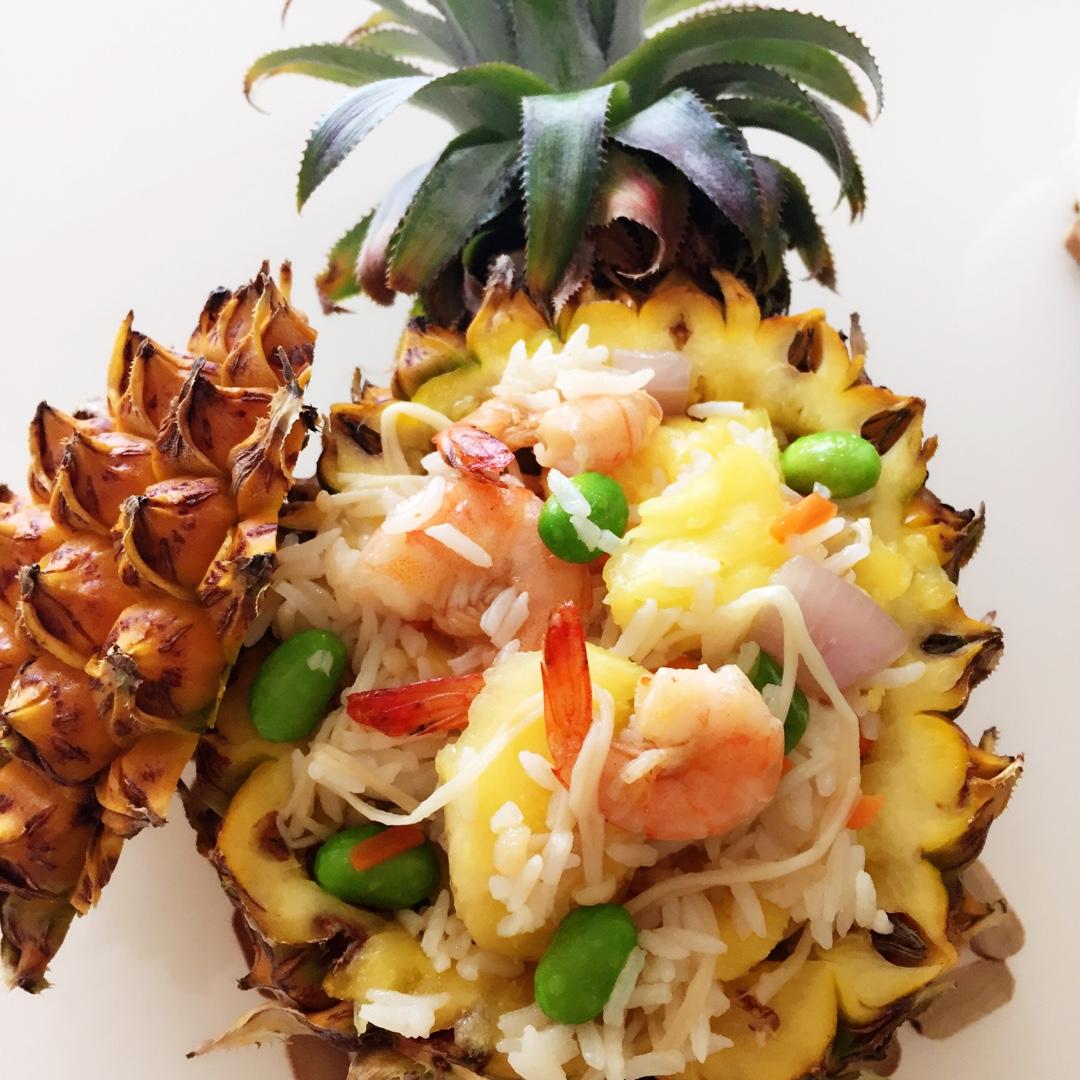 做的泰式菠萝鸡饭