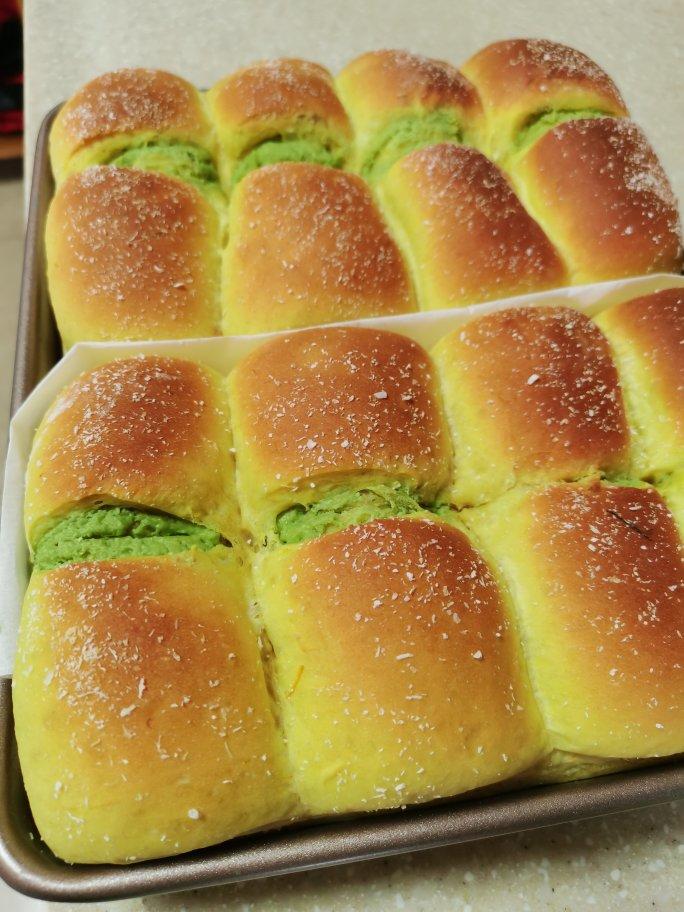 抹茶奶酥小金砖（70%中种吐司）