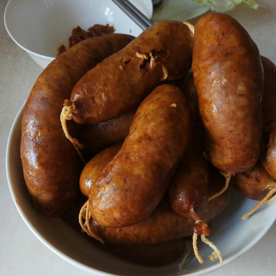 自制奥尔良风味手工小香肠