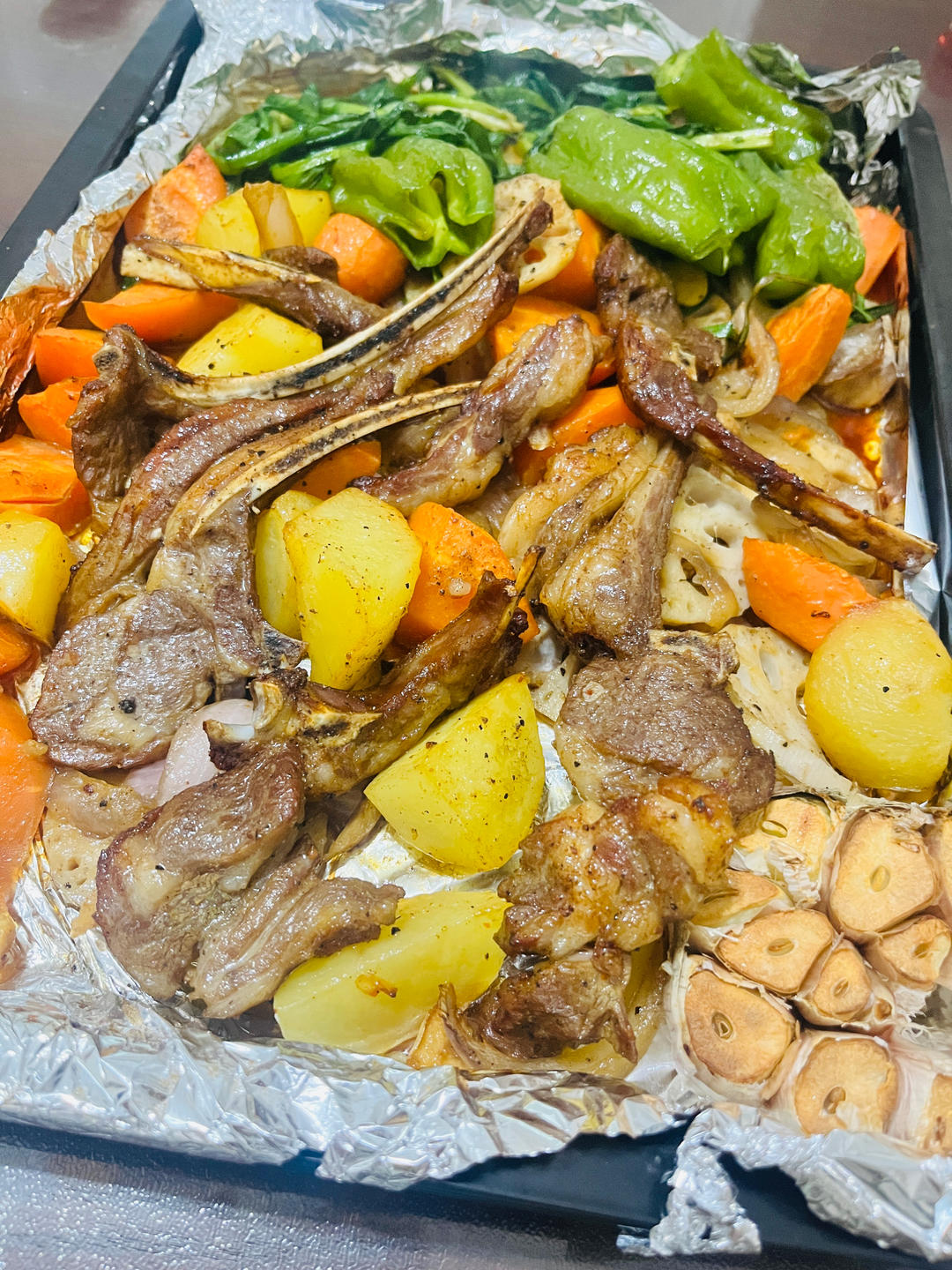 超好吃的烤羊排烤箱版