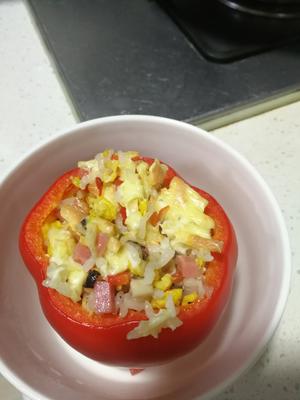 彩椒焗饭的做法 步骤7