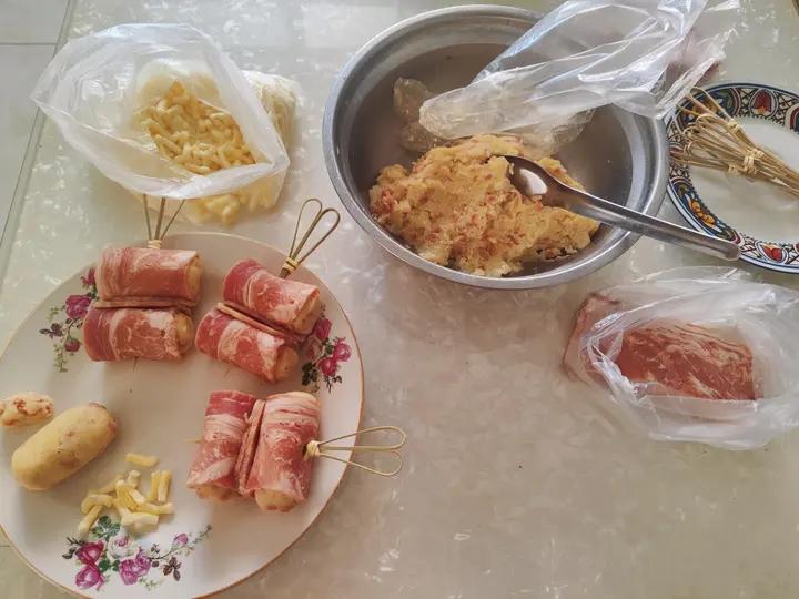 一看就馋哭的【土豆培根卷】，超绝简单，平底锅就能搞定！