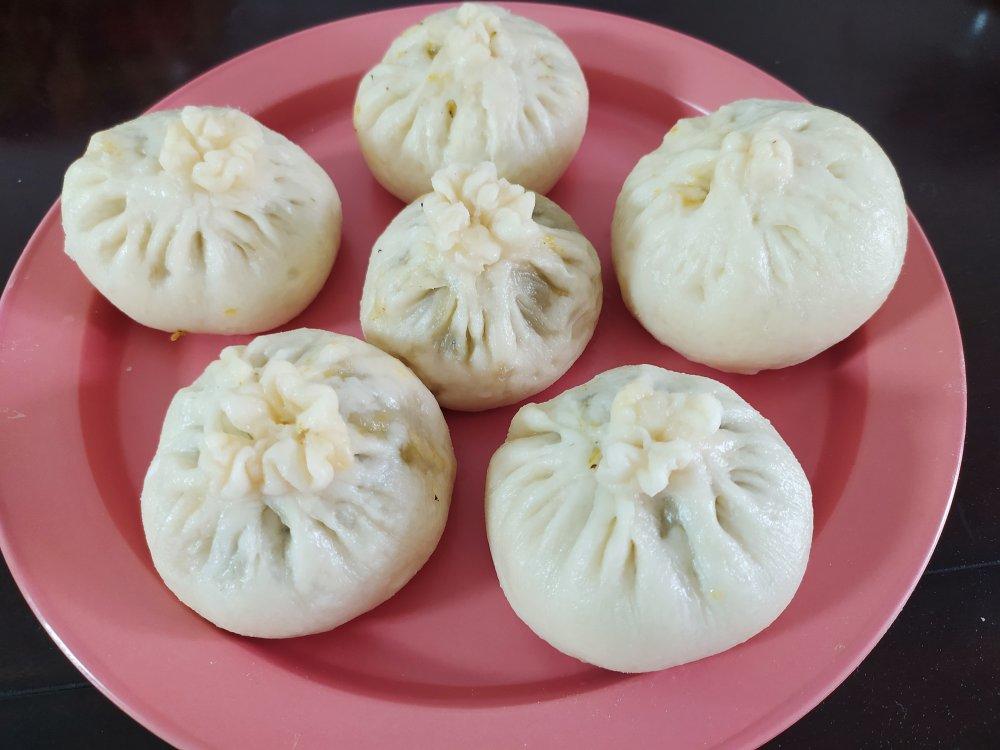 胡萝卜木耳鸡蛋素包子