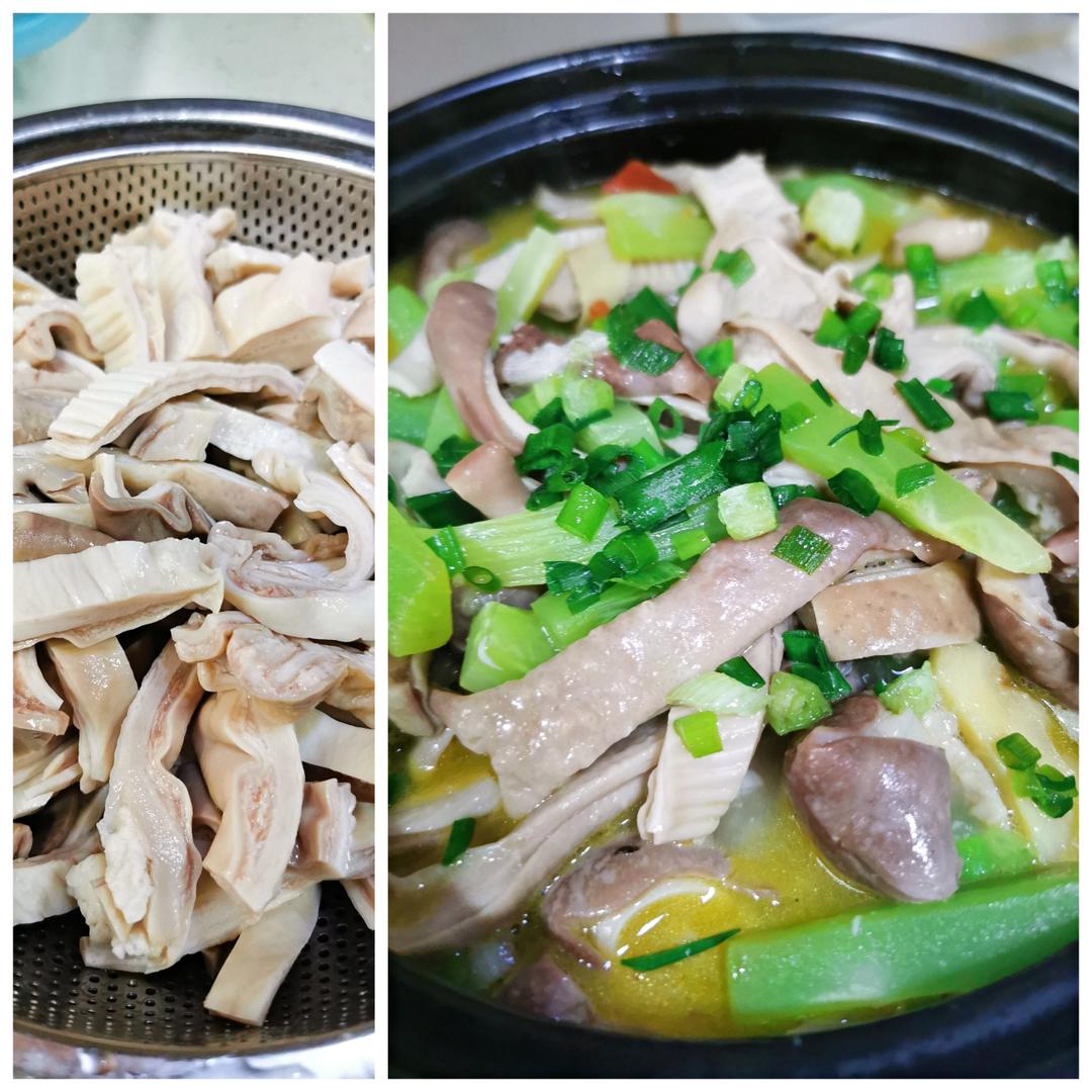 大蒜烧肚条