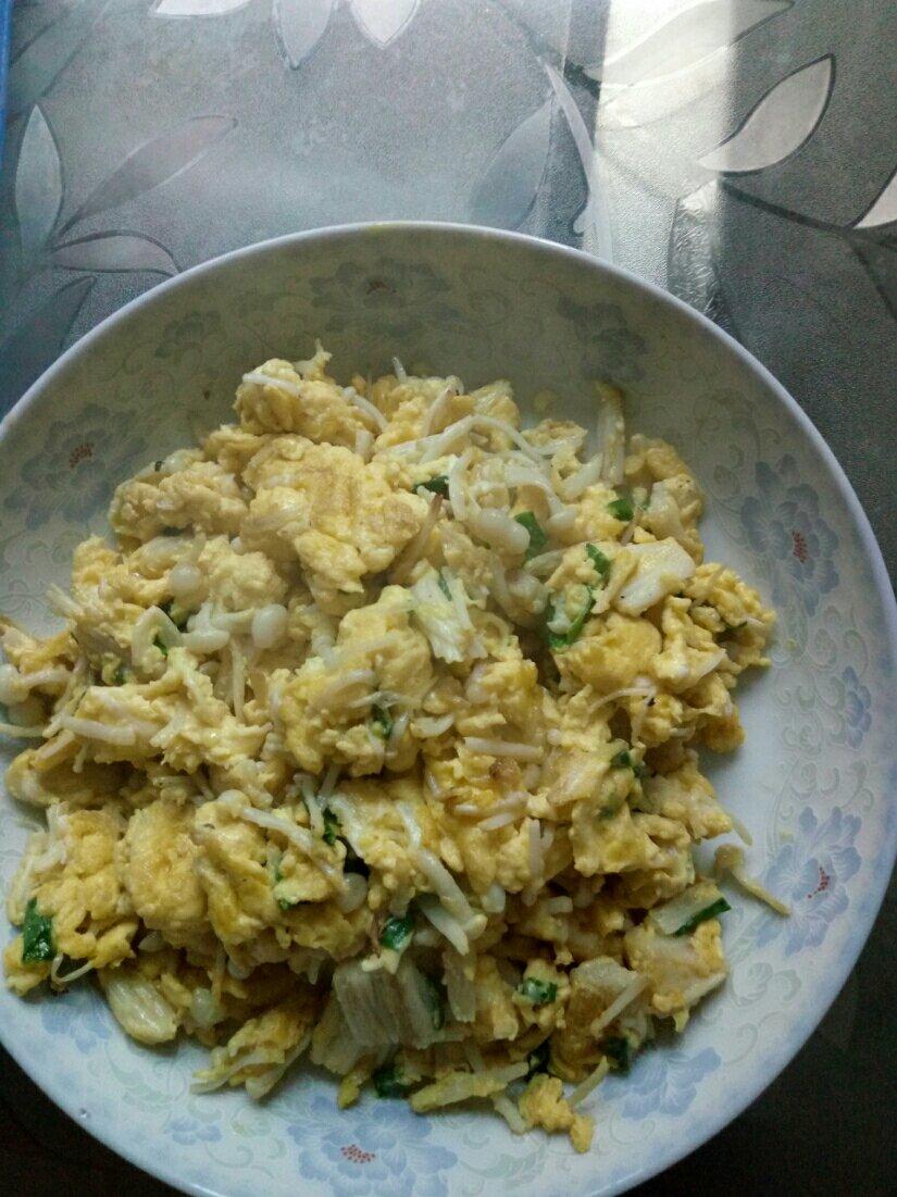 金针菇炒蛋