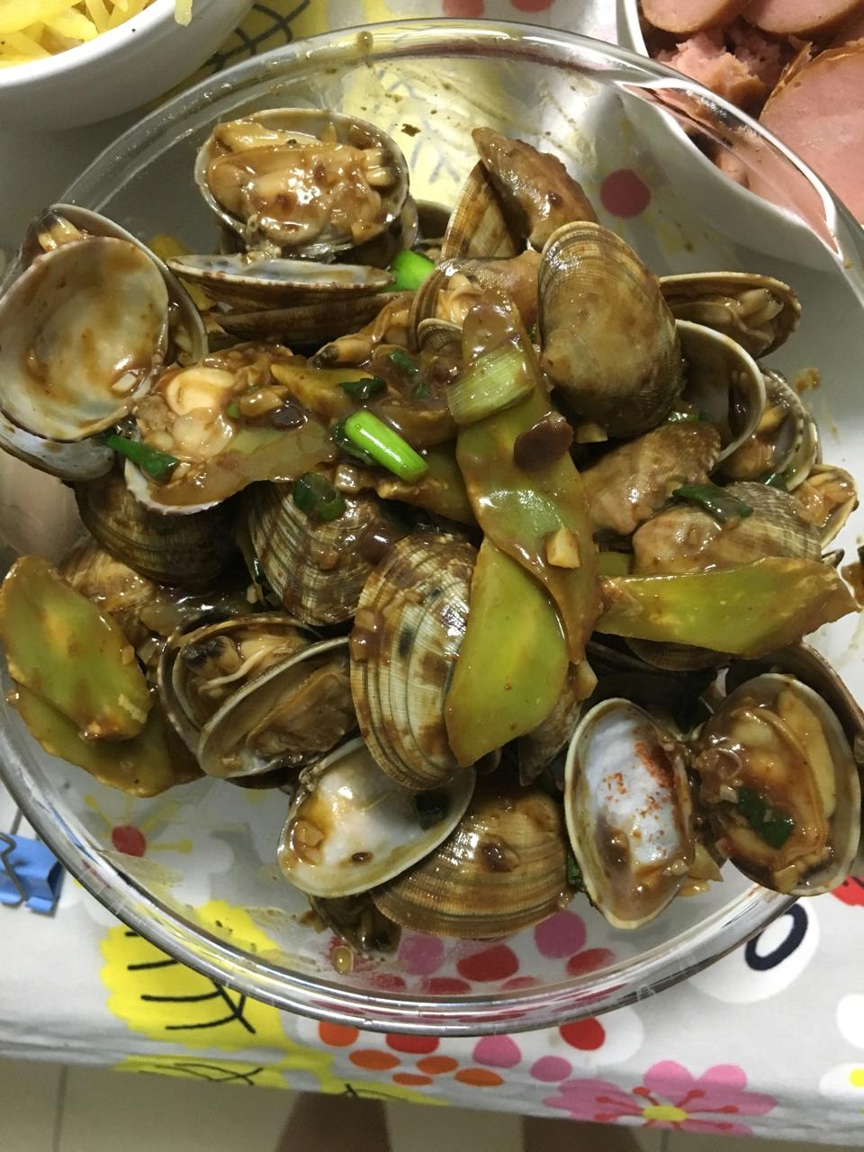 爆炒花甲