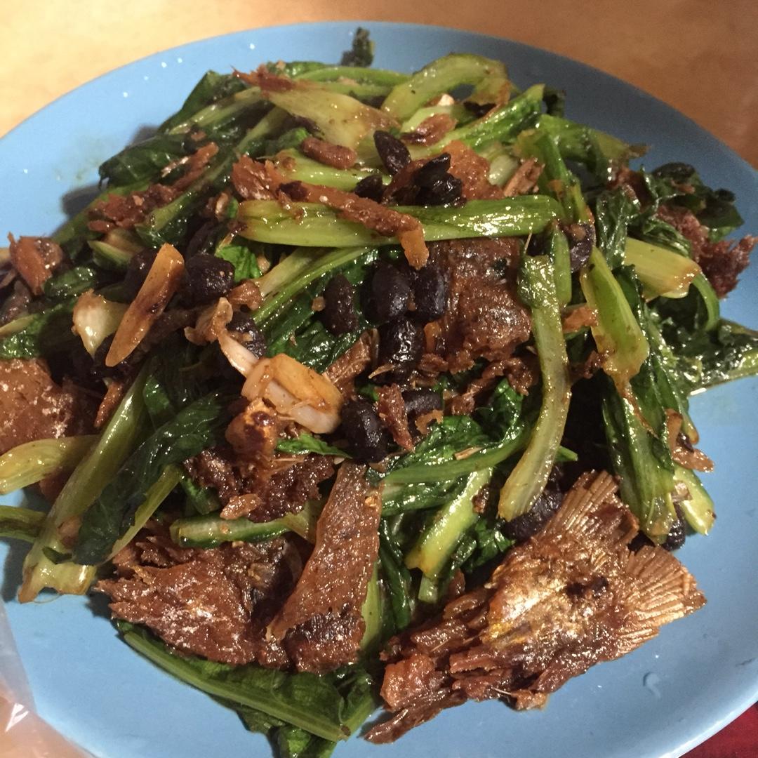 豆豉鲮鱼油麦菜