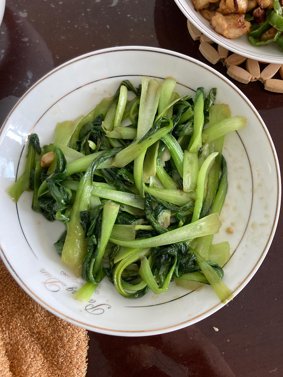 炒青菜，脆而不生，熟而不老