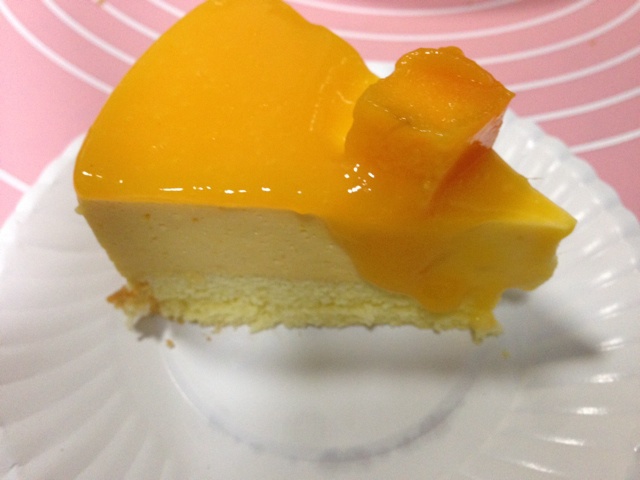 料超足的芒果慕斯蛋糕