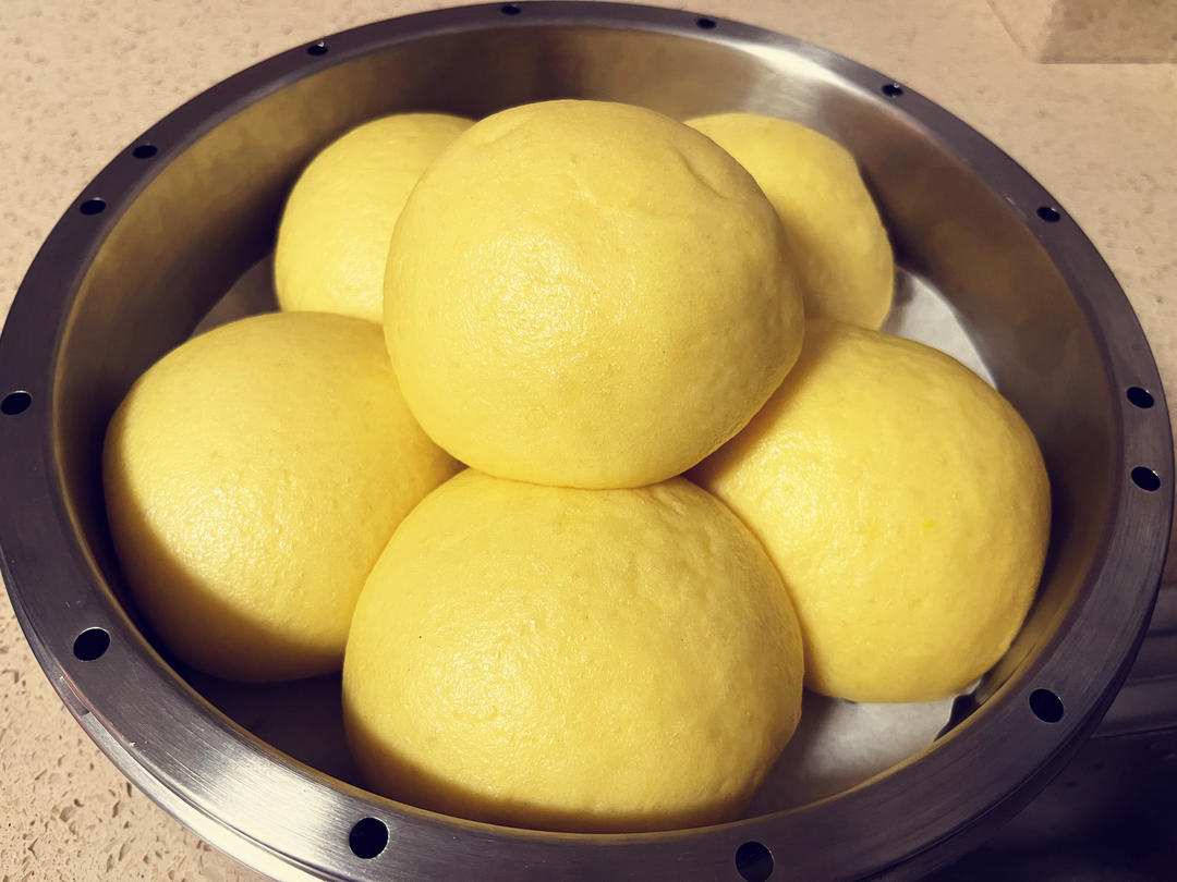 奶香玉米面馒头（一次发酵）