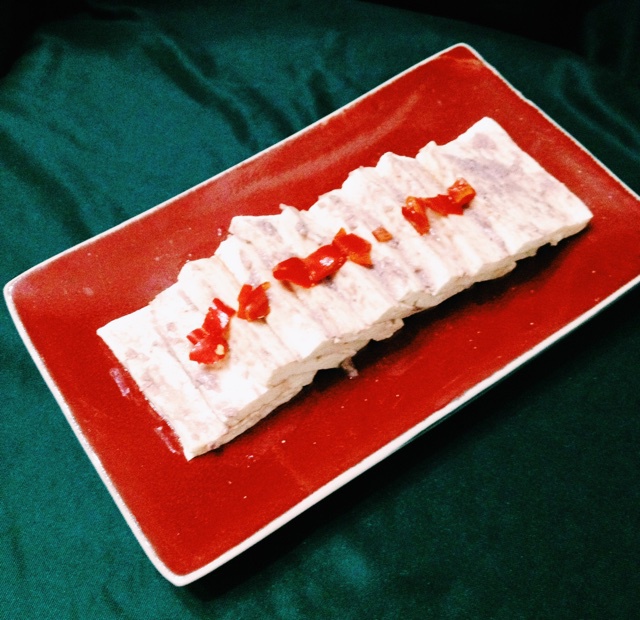 虾酱剁辣椒蒸豆腐