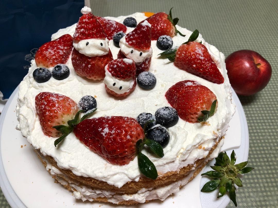 圣诞呆萌裸蛋糕